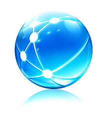 Image showing network sphere icon