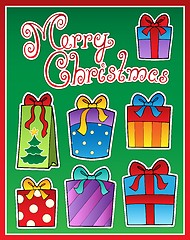 Image showing Christmas theme greeting card 2