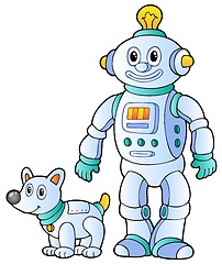 Image showing Cartoon retro robot 2