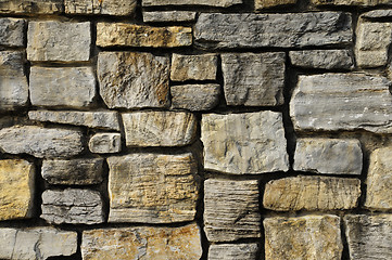 Image showing Masonry rock wall texture