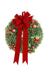 Image showing Christmas wreath