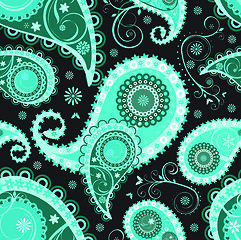 Image showing Seamless paisley background