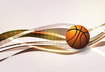 Image showing Basketball Advertising poster. Vector illustration