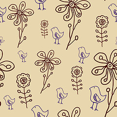 Image showing floral seamless pattern