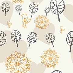 Image showing floral seamless pattern