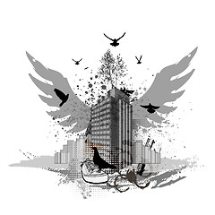 Image showing Grunge urban background