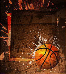 Image showing Basketball Advertising poster. Vector illustration