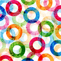 Image showing abstract high-tech graphic design circles pattern background