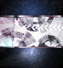 Image showing Abstract Vector Techno Background