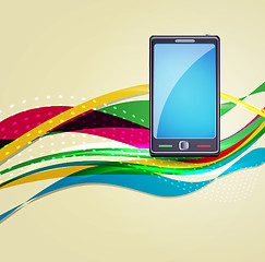 Image showing Vector mobile background