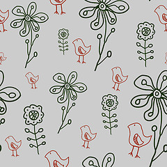 Image showing floral seamless pattern