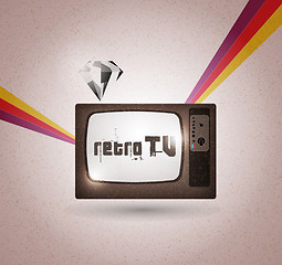 Image showing Cute retro tv vector
