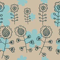 Image showing floral seamless pattern