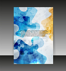 Image showing Flyer or cover design. Folder design content background. editabl