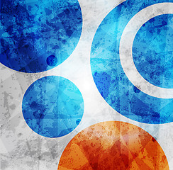 Image showing abstract high-tech graphic design circles pattern background