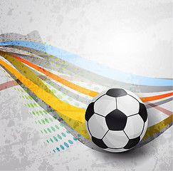 Image showing Soccer design background