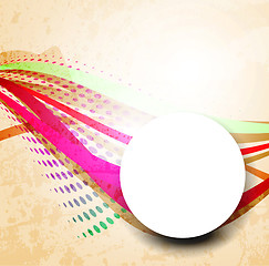 Image showing abstract rainbow wave background. line for design