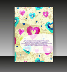 Image showing Flyer or cover design. Folder design content background. editabl