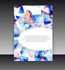 Image showing Flyer or cover design. Folder design content background. editabl