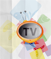 Image showing Retro TV background