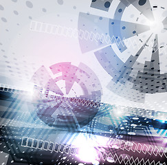 Image showing Abstract Vector Techno Background