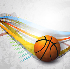 Image showing Basketball Advertising poster. Vector illustration