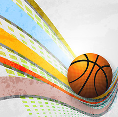 Image showing Basketball Advertising poster. Vector illustration