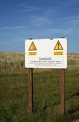 Image showing Explosive hazard, localised quick sand