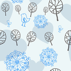 Image showing floral seamless pattern