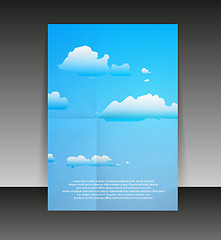 Image showing Flyer or cover design. Folder design content background. editabl