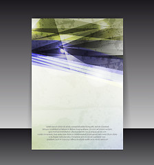 Image showing Flyer or cover design. Folder design content background. editabl