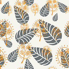 Image showing floral seamless pattern