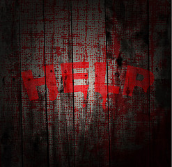 Image showing help Horror  background