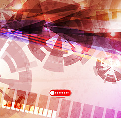 Image showing Abstract Vector Techno Background