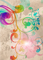 Image showing Stylish floral background