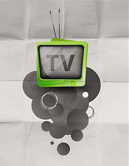 Image showing Retro TV background