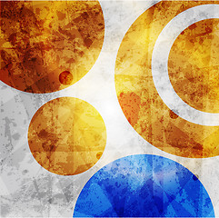 Image showing abstract high-tech graphic design circles pattern background