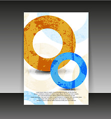 Image showing Flyer or cover design. Folder design content background. editabl