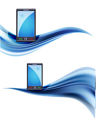 Image showing Vector mobile background