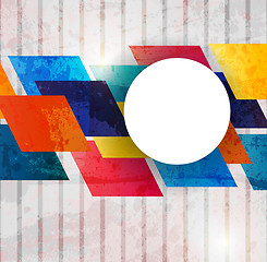 Image showing Retro modern abstraction in color. Abstract Vector Background