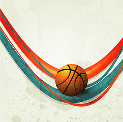 Image showing Basketball Advertising poster. Vector illustration