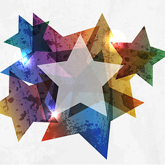 Image showing  Grunge star. Abstract Vector Background