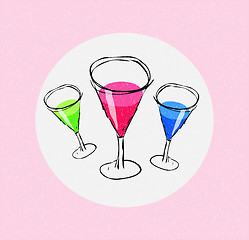 Image showing Assorted martinis