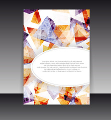 Image showing Flyer or cover design. Folder design content background. editabl