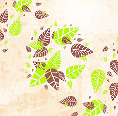 Image showing fresh green leaves  design