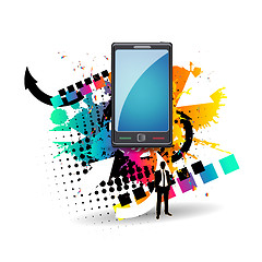 Image showing Vector mobile background