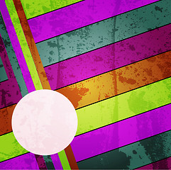 Image showing Grunge multicolored stripes background