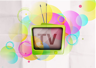 Image showing Retro TV background