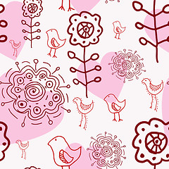 Image showing floral seamless pattern