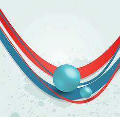 Image showing abstract wave background. line for design
